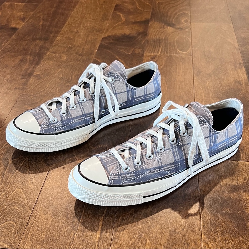 Converse Chuck Taylor All Star Low Top Plaid Sneakers, Men’s Size 11.5